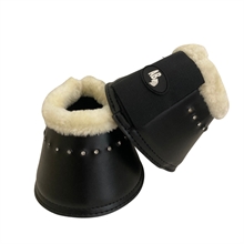 AB springschoenen met synthetisch lamsvel en stenen